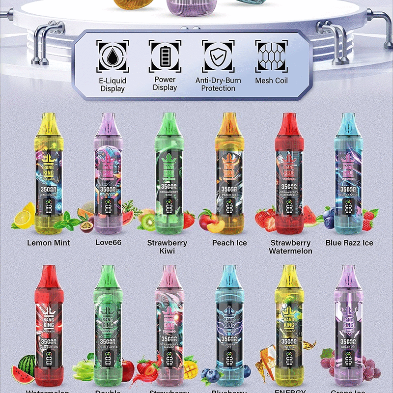 35000 PUFFS ，BANG KING拋棄式電子煙 超大容量 歐美爆款台灣現貨 12種口味